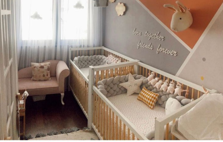 İkiz Bebek Odaları İçin Yeni Dekorasyon Fikirleri