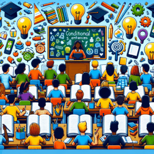 Quiz sur le conditionnel : « Si cela ___ demain, nous resterons à la maison. » – AI Quiz Theme Image