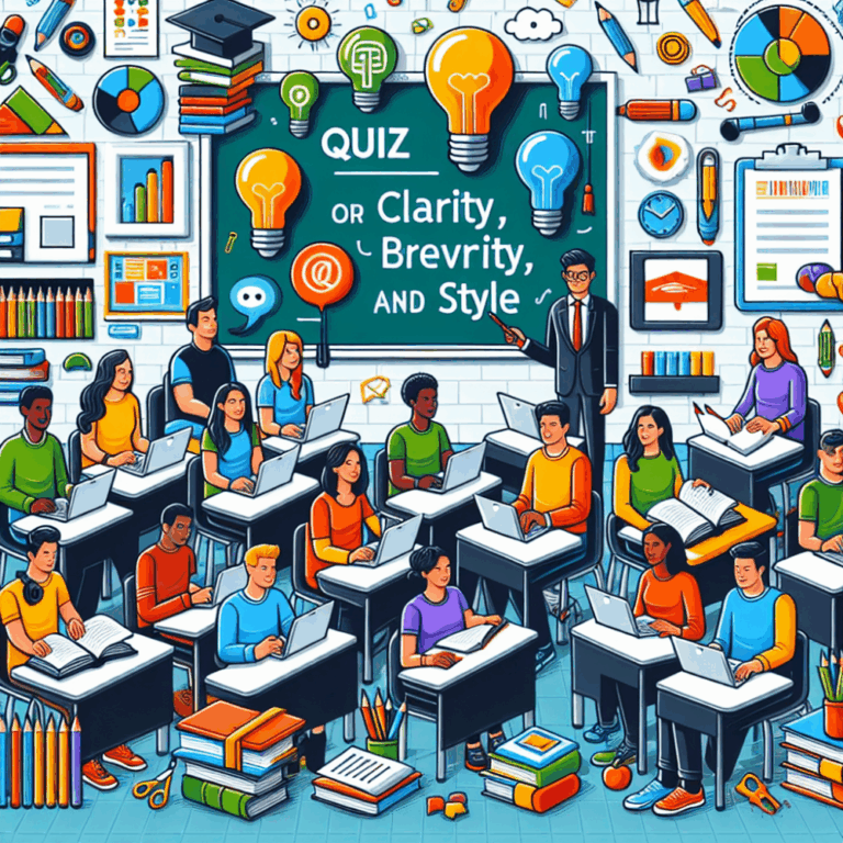 Quiz sur l’édition pour la clarté, la concision et le style